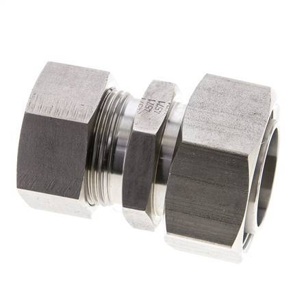 28L & 35L Stainless Steel Straight Cutting Fitting with Swivel 160 bar ISO 8434-1