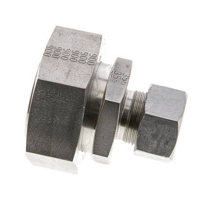 18L & 42L Stainless Steel Straight Cutting Fitting with Swivel 160 bar ISO 8434-1