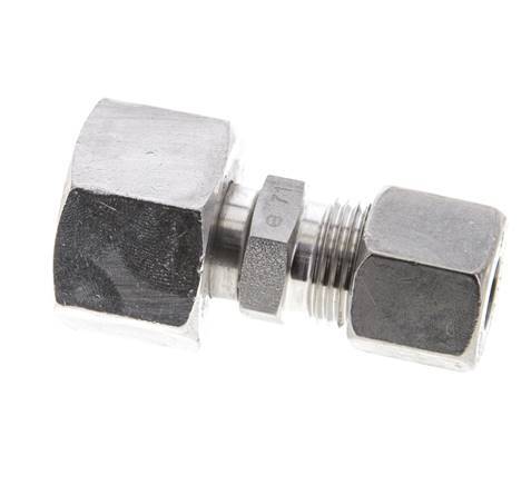 10S & 16S Stainless Steel Straight Cutting Fitting with Swivel 400 bar ISO 8434-1