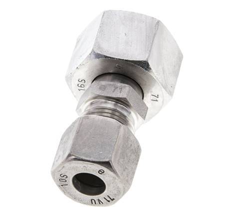 10S & 16S Stainless Steel Straight Cutting Fitting with Swivel 400 bar ISO 8434-1