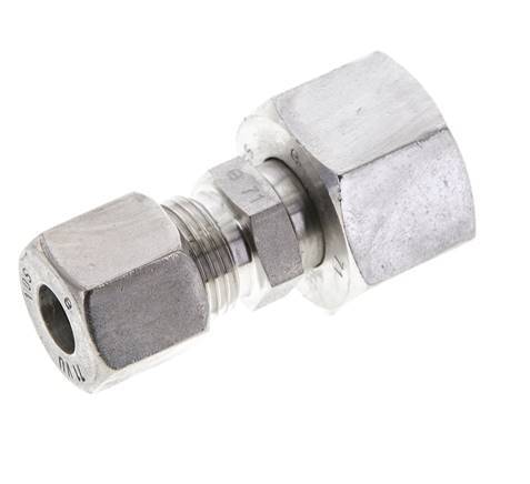 10S & 16S Stainless Steel Straight Cutting Fitting with Swivel 400 bar ISO 8434-1