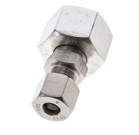 10S & 20S Stainless Steel Straight Cutting Fitting with Swivel 400 bar ISO 8434-1