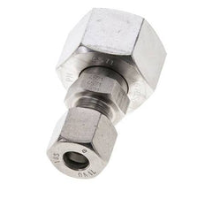 10S & 20S Stainless Steel Straight Cutting Fitting with Swivel 400 bar ISO 8434-1