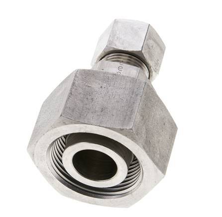 12S & 25S Stainless Steel Straight Cutting Fitting with Swivel 400 bar ISO 8434-1