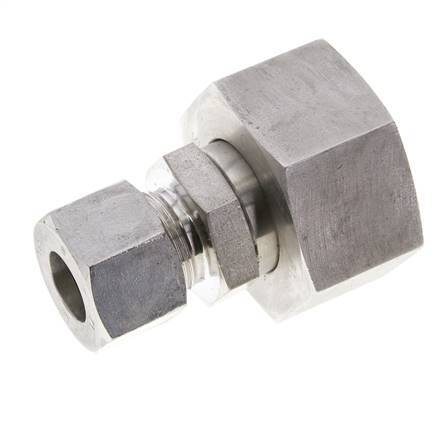 16S & 30S Stainless Steel Straight Cutting Fitting with Swivel 400 bar ISO 8434-1