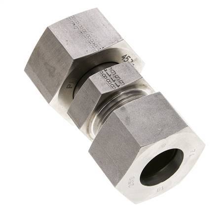 25S & 30S Stainless Steel Straight Cutting Fitting with Swivel 400 bar ISO 8434-1