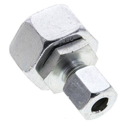 8L & 18L Zink plated Steel Straight Cutting Fitting with Swivel 315 bar NBR O-ring Sealing Cone ISO 8434-1