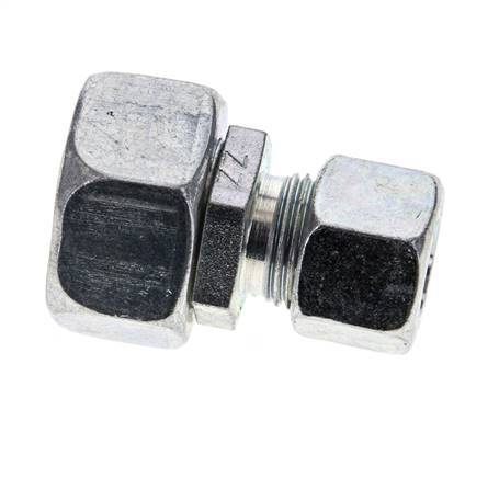 12L & 18L Zink plated Steel Straight Cutting Fitting with Swivel 315 bar NBR O-ring Sealing Cone ISO 8434-1