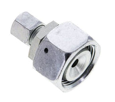 8L & 22L Zink plated Steel Straight Cutting Fitting with Swivel 160 bar NBR O-ring Sealing Cone ISO 8434-1