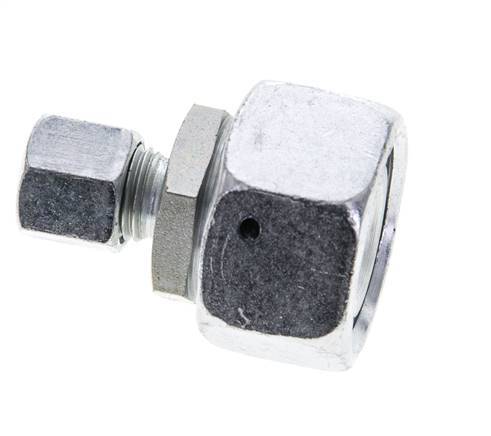 8L & 22L Zink plated Steel Straight Cutting Fitting with Swivel 160 bar NBR O-ring Sealing Cone ISO 8434-1