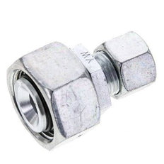 12L & 22L Zink plated Steel Straight Cutting Fitting with Swivel 160 bar NBR O-ring Sealing Cone ISO 8434-1