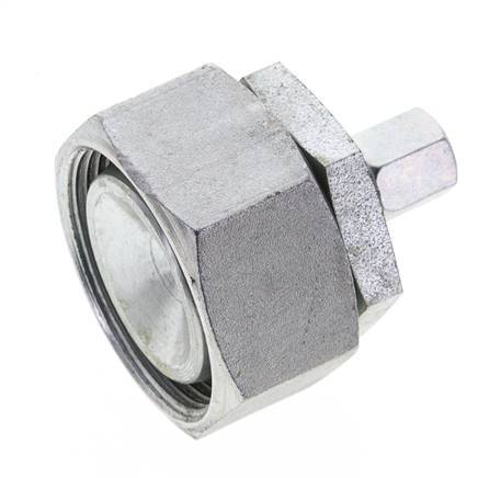 6L & 35L Zink plated Steel Straight Cutting Fitting with Swivel 160 bar NBR O-ring Sealing Cone ISO 8434-1