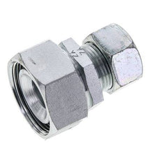 22L & 35L Zink plated Steel Straight Cutting Fitting with Swivel 160 bar NBR O-ring Sealing Cone ISO 8434-1