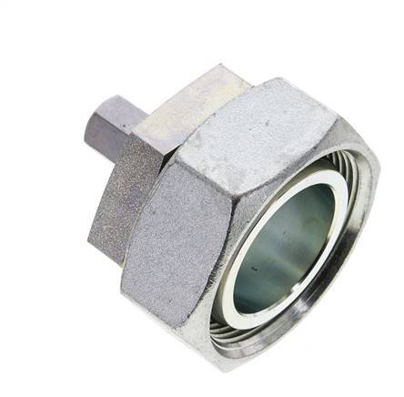 6L & 42L Zink plated Steel Straight Cutting Fitting with Swivel 160 bar NBR O-ring Sealing Cone ISO 8434-1