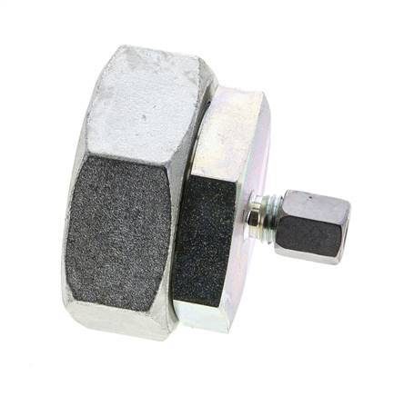 6L & 42L Zink plated Steel Straight Cutting Fitting with Swivel 160 bar NBR O-ring Sealing Cone ISO 8434-1