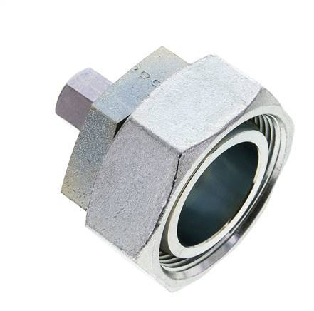 8L & 42L Zink plated Steel Straight Cutting Fitting with Swivel 160 bar NBR O-ring Sealing Cone ISO 8434-1