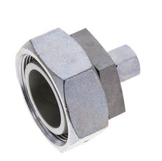 10L & 42L Zink plated Steel Straight Cutting Fitting with Swivel 160 bar NBR O-ring Sealing Cone ISO 8434-1