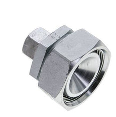 15L & 42L Zink plated Steel Straight Cutting Fitting with Swivel 160 bar NBR O-ring Sealing Cone ISO 8434-1