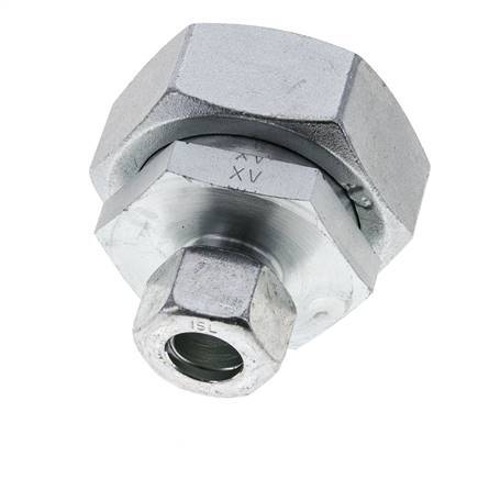 15L & 42L Zink plated Steel Straight Cutting Fitting with Swivel 160 bar NBR O-ring Sealing Cone ISO 8434-1