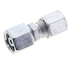 6S & 8S Zink plated Steel Straight Cutting Fitting with Swivel 630 bar NBR O-ring Sealing Cone ISO 8434-1