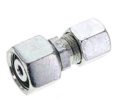 8S & 12S Zink plated Steel Straight Cutting Fitting with Swivel 630 bar NBR O-ring Sealing Cone ISO 8434-1