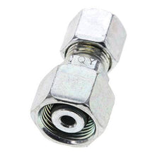 8S & 12S Zink plated Steel Straight Cutting Fitting with Swivel 630 bar NBR O-ring Sealing Cone ISO 8434-1