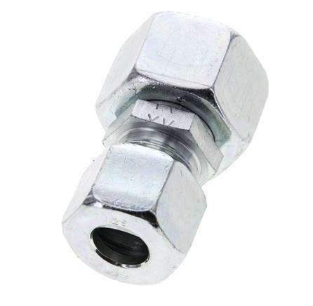 12S & 16S Zink plated Steel Straight Cutting Fitting with Swivel 400 bar NBR O-ring Sealing Cone ISO 8434-1