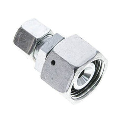 10S & 20S Zink plated Steel Straight Cutting Fitting with Swivel 400 bar NBR O-ring Sealing Cone ISO 8434-1