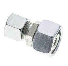 14S & 20S Zink plated Steel Straight Cutting Fitting with Swivel 400 bar NBR O-ring Sealing Cone ISO 8434-1