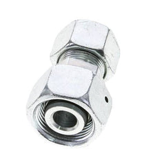 16S & 20S Zink plated Steel Straight Cutting Fitting with Swivel 400 bar NBR O-ring Sealing Cone ISO 8434-1