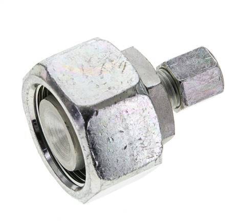 6S & 25S Zink plated Steel Straight Cutting Fitting with Swivel 400 bar NBR O-ring Sealing Cone ISO 8434-1