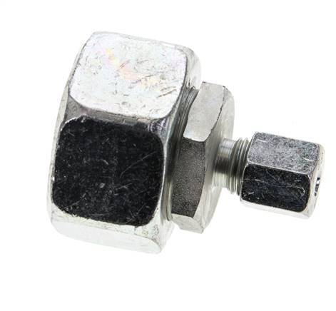 6S & 25S Zink plated Steel Straight Cutting Fitting with Swivel 400 bar NBR O-ring Sealing Cone ISO 8434-1