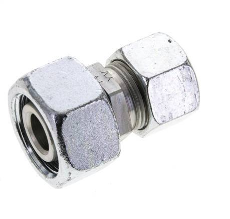 20S & 25S Zink plated Steel Straight Cutting Fitting with Swivel 400 bar NBR O-ring Sealing Cone ISO 8434-1