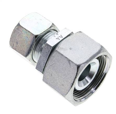 20S & 30S Zink plated Steel Straight Cutting Fitting with Swivel 400 bar NBR O-ring Sealing Cone ISO 8434-1