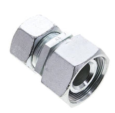 30S & 38S Zink plated Steel Straight Cutting Fitting with Swivel 315 bar NBR O-ring Sealing Cone ISO 8434-1