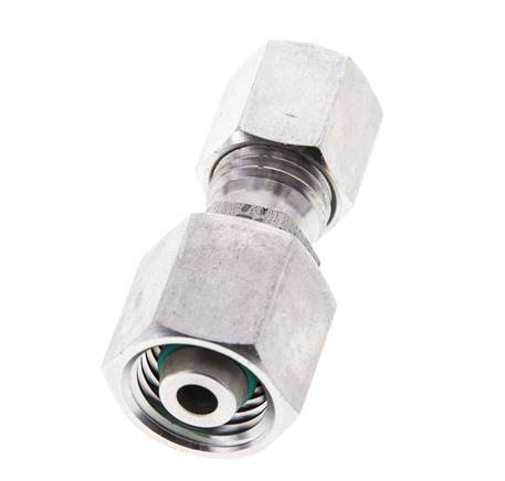 6L & 8L Stainless Steel Straight Cutting Fitting with Swivel 315 bar FKM O-ring Sealing Cone ISO 8434-1