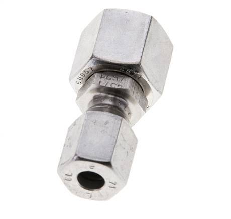 6L & 10L Stainless Steel Straight Cutting Fitting with Swivel 315 bar FKM O-ring Sealing Cone ISO 8434-1