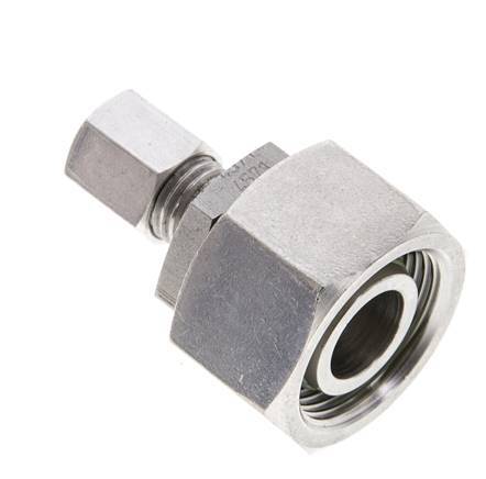 6L & 18L Stainless Steel Straight Cutting Fitting with Swivel 315 bar FKM O-ring Sealing Cone ISO 8434-1