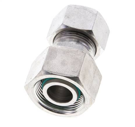 15L & 18L Stainless Steel Straight Cutting Fitting with Swivel 315 bar FKM O-ring Sealing Cone ISO 8434-1