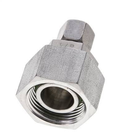 8L & 22L Stainless Steel Straight Cutting Fitting with Swivel 160 bar FKM O-ring Sealing Cone ISO 8434-1