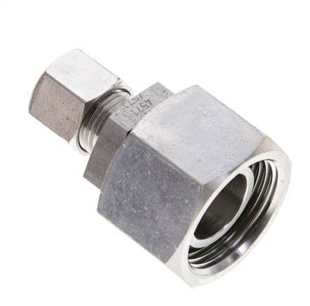 10L & 22L Stainless Steel Straight Cutting Fitting with Swivel 160 bar FKM O-ring Sealing Cone ISO 8434-1