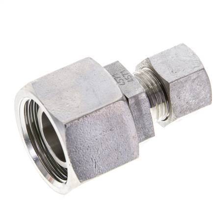 12L & 22L Stainless Steel Straight Cutting Fitting with Swivel 160 bar FKM O-ring Sealing Cone ISO 8434-1