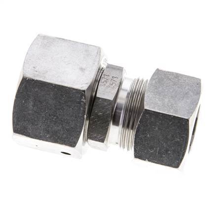 18L & 22L Stainless Steel Straight Cutting Fitting with Swivel 160 bar FKM O-ring Sealing Cone ISO 8434-1