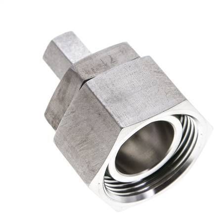 6L & 28L Stainless Steel Straight Cutting Fitting with Swivel 160 bar FKM O-ring Sealing Cone ISO 8434-1