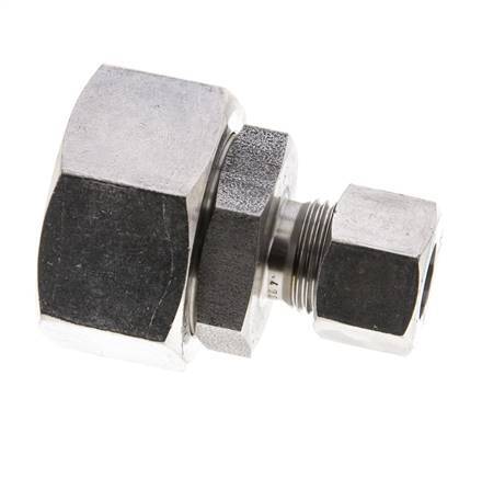 12L & 28L Stainless Steel Straight Cutting Fitting with Swivel 160 bar FKM O-ring Sealing Cone ISO 8434-1