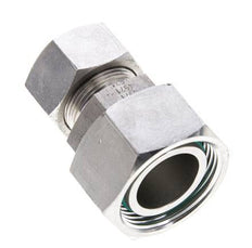 18L & 28L Stainless Steel Straight Cutting Fitting with Swivel 160 bar FKM O-ring Sealing Cone ISO 8434-1
