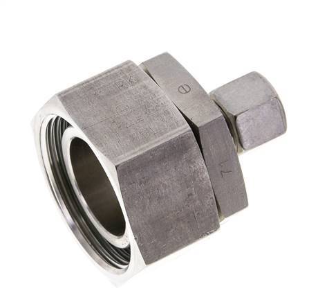 10L & 35L Stainless Steel Straight Cutting Fitting with Swivel 160 bar FKM O-ring Sealing Cone ISO 8434-1