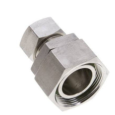 22L & 35L Stainless Steel Straight Cutting Fitting with Swivel 160 bar FKM O-ring Sealing Cone ISO 8434-1