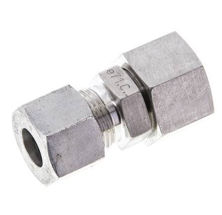 12S & 14S Stainless Steel Straight Cutting Fitting with Swivel 630 bar FKM O-ring Sealing Cone ISO 8434-1