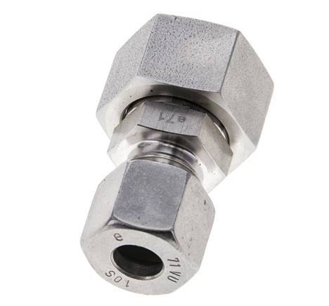 10S & 16S Stainless Steel Straight Cutting Fitting with Swivel 400 bar FKM O-ring Sealing Cone ISO 8434-1